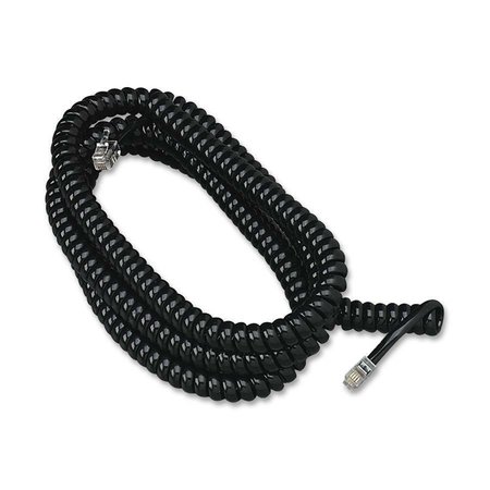 Softalk Phone Handset Cord, Coil, 25', Black SOF42261